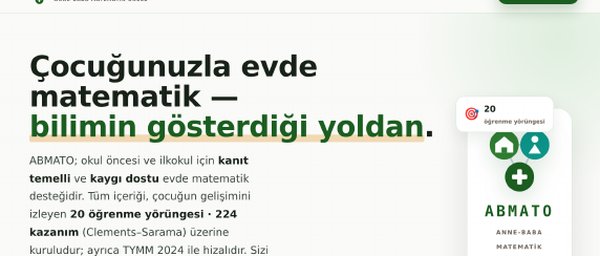 ABMATO ana sayfası